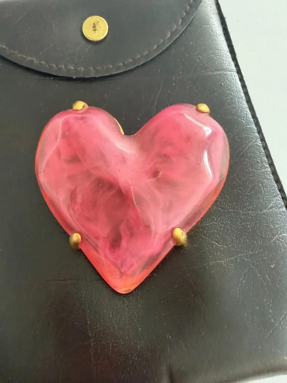 GIVENCHY Haute Couture Vintage Lucite Brooch Pin